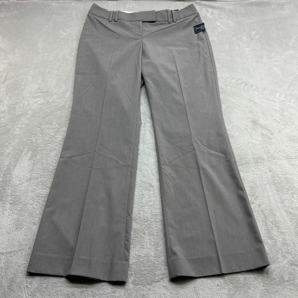 The Limited Cassidy Fit Dress Pants Women 8 Gray Wide Leg Professional Trousers